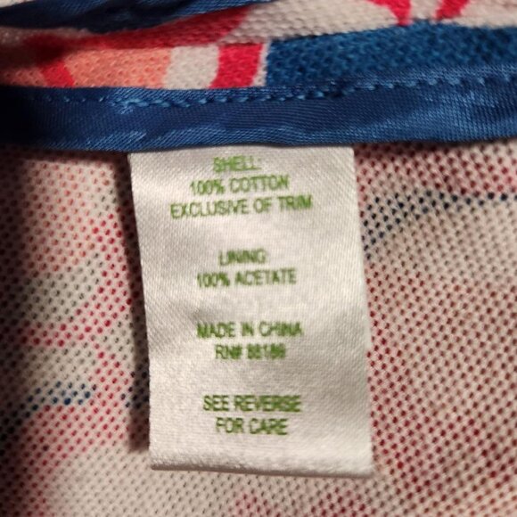 Lilly Pulitzer Malibu Blazer Jacket Lucky Charm Print Sz Lg MSRP$ 198 - Picture 13 of 16